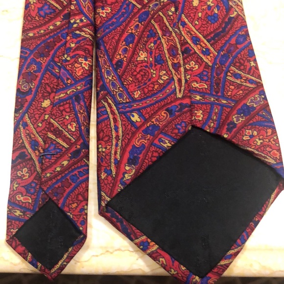 ETRO Tie- Burgundy/ Blue - Picture 3 of 9